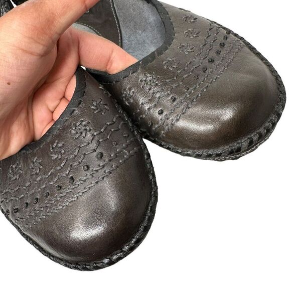 Vtg Clarks Artisan Sandals 9M Buckle Straps Mary Jane Wedge Retro Boho 74150 - Picture 11 of 14